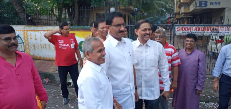 Shri. Sunil Rane attended the Diwali Pahat program organised by Chikuwadi Residents Welfare Association