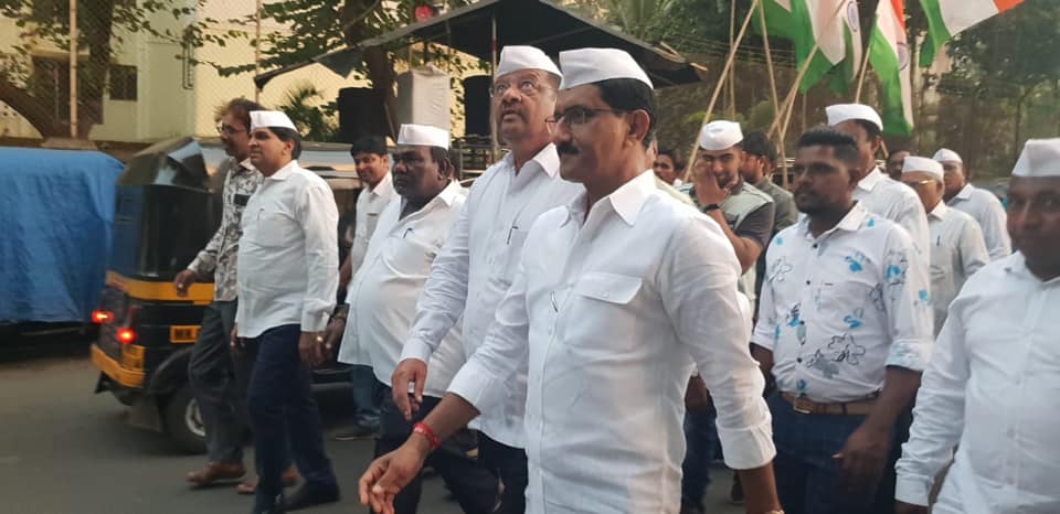 Shri. Sunil Rane attended the 150 Km Padh Yatra organized by Shri. Gopal Shetty ji , MP Mumbai North for the 150th Birth Anniversary of Mahatma Gandhiji