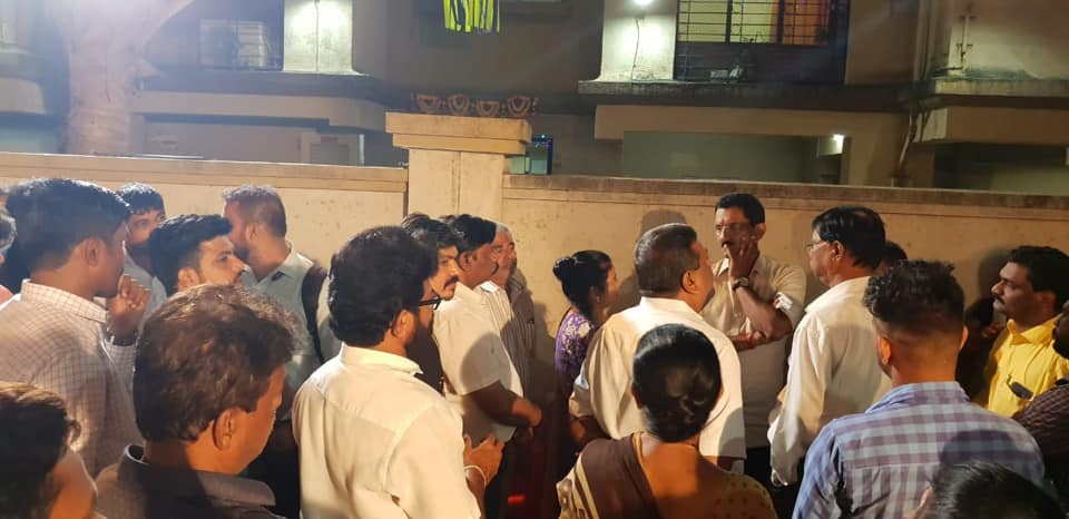 Shri. Sunil Rane visited Shankraman Shibir Gorai Road near MHB Colony, heard the various issues faced by the residents.