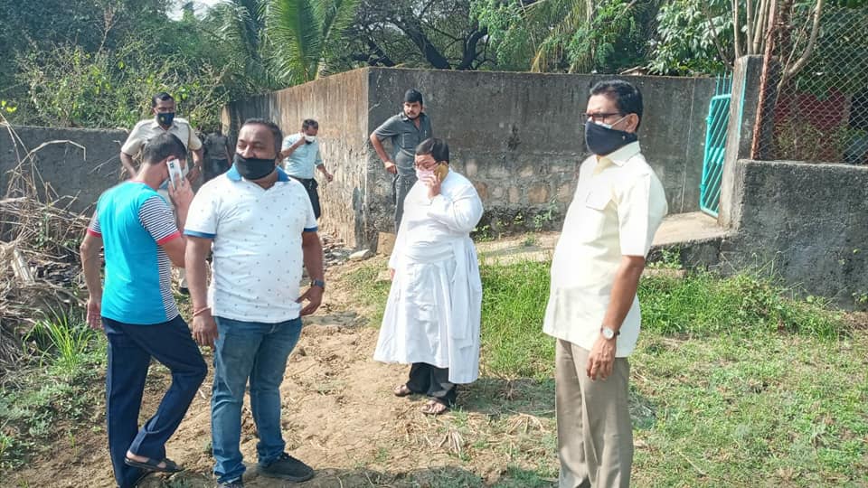 The local citizens of Kulwem village have to suffer in the monsoons and therefore a new road will be constructed.  Along with this, an existing road will be rebuilt, inspected the same with BJP Karyakartas.