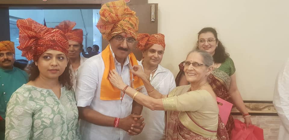 Shri. Sunil Rane took blessings at Shyam kunj Haveli, Borivali West