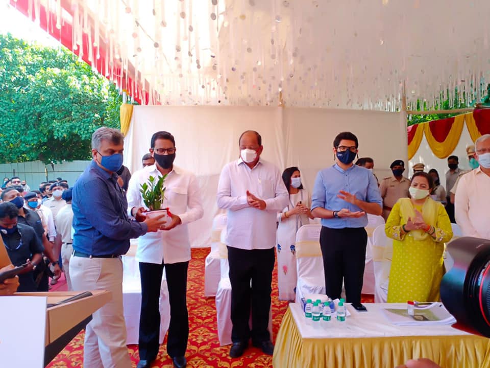 Today, On behalf of Maharashtra Forest Department, Kandalvan Cell, Maharashtra State Minister for Tourism, Environment and Guardian Minister of Mumbai Suburbs, Mr. Aditya Thackeray laid the foundation stone of Kandalvan Park at Gorai, Borivali (W). North 