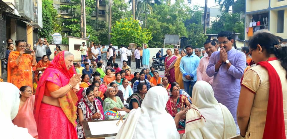 Shri Sunil Rane attended Chaturmas Parivartan At Yogi Nagar Jain Sangh