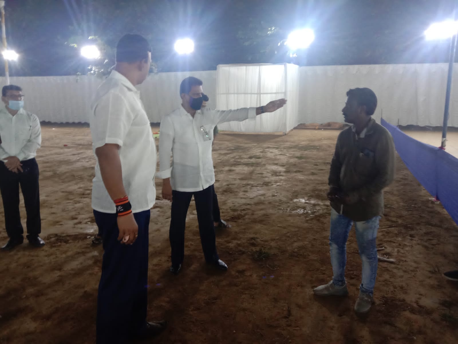 Inspected the preparations for the 'Borivali Sports Festival 2021' starting from tomorrow that is being organized by Borivali Sports and Cultural Association with the players, Padadhikari and Karyakartas. Senior corporator Mr. Pravin Shah, former corporat
