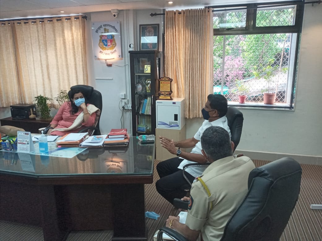 Organised a meeting to come up with a solution to overcome the crisis of oxygen , beds in Covid Centres and Hospitals caused due to the current outbreak of Corona Pandemic with MCGM Assistant Commissioner Dr. Bhagyashree Kapase, Assistant Commissioner of 