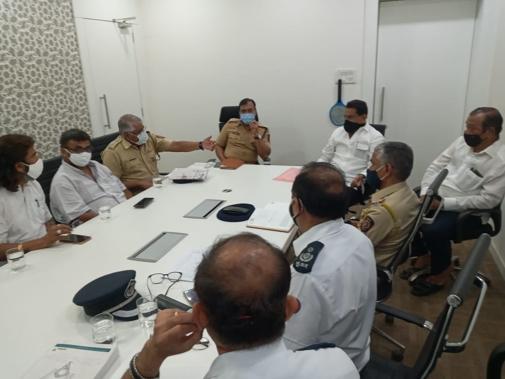 Organised a meeting to come up with a solution on overcoming the current crisis  and to increase oxygen and beds in Covid Centres and Hospitals caused due to the current outbreak of the COVID-19 Pandemic with Upper Commissioner of Police- Mr. Dilip Sawant