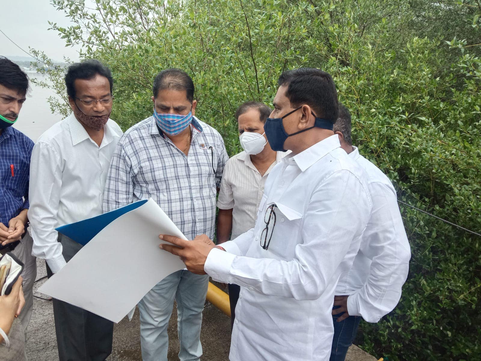 Had a discussion with the  Mangroves Forest Officer Mr. Sharan Deshpande and Mr. Borkar of Mumbai Meritime Board regarding trimming of additional mangroves that have grown at Gorai Jetty also working on widening of Gorai Jetty.