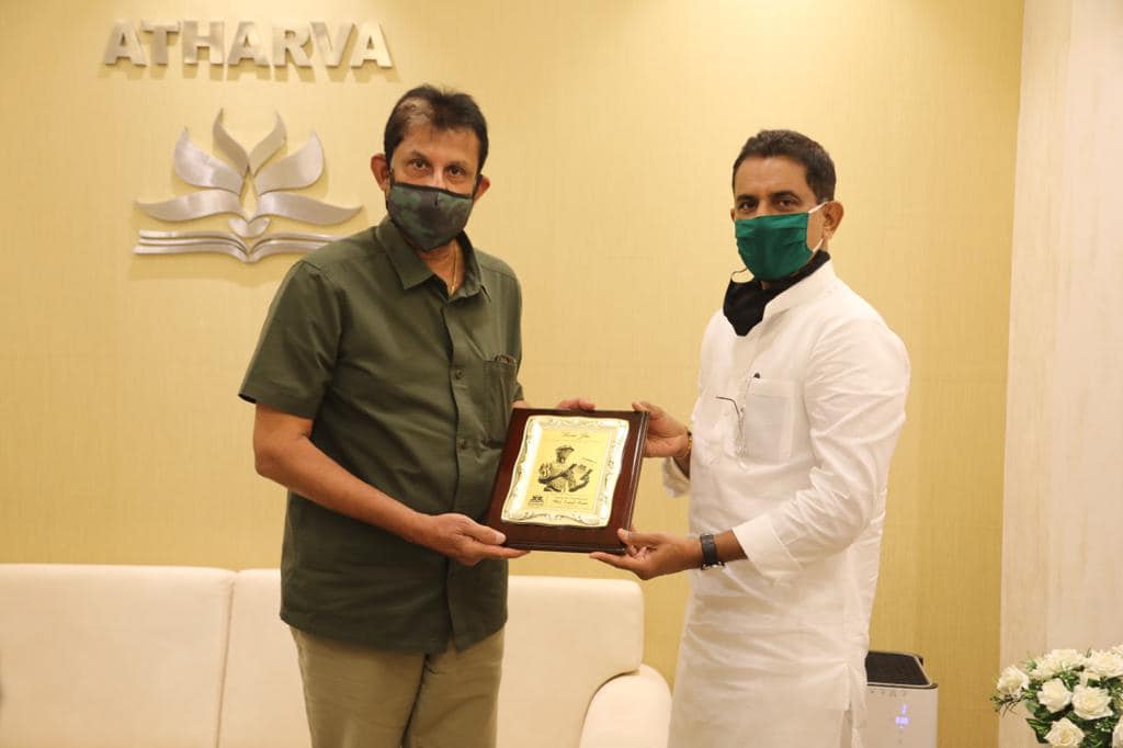 Delighted to have Mr. Sandeep Patil, Former Indian Cricketer and a Magnificent player yesterday at Atharva Group of Institutes , as it completes 20+ years of Excellence in Education at MALAD campus. Here are few glimpses from his campus visit.