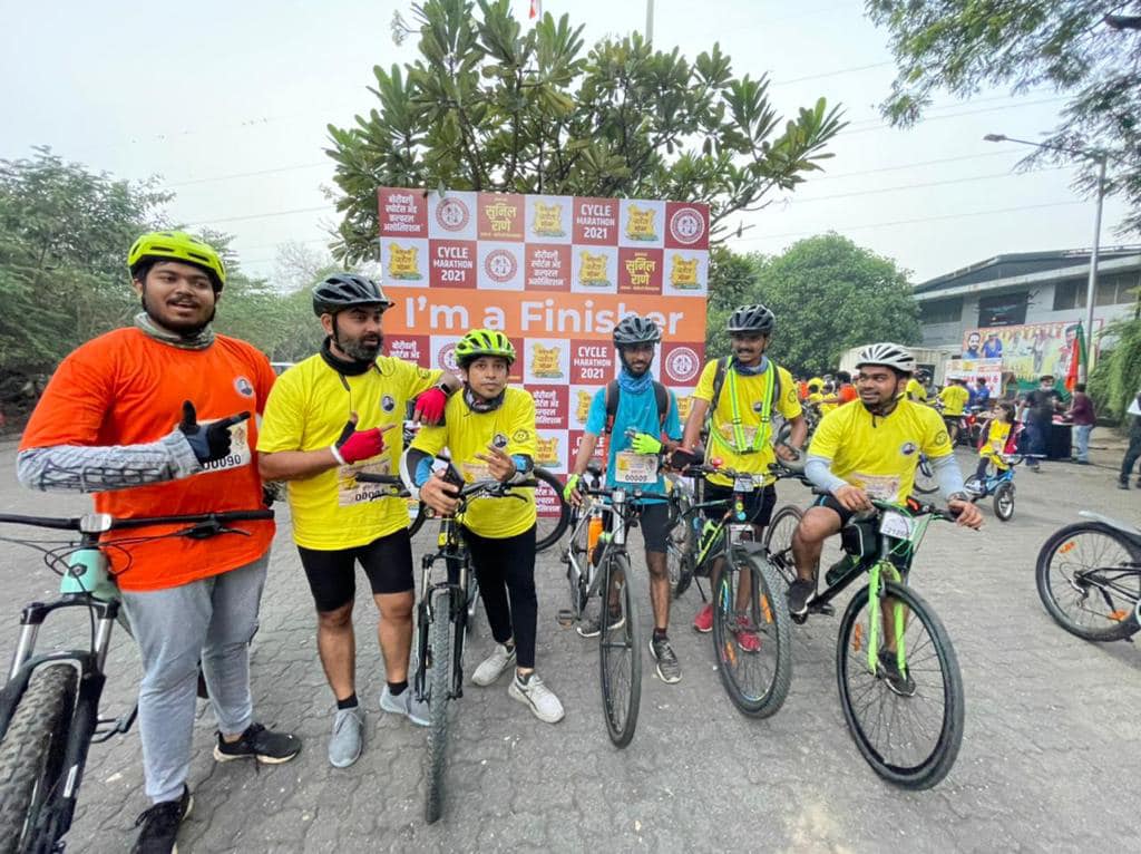The cycle marathon was a great start to today?? 7th Day of Borivali Sports Festival 2021 organised by Borivali Sports and Cultural Association!