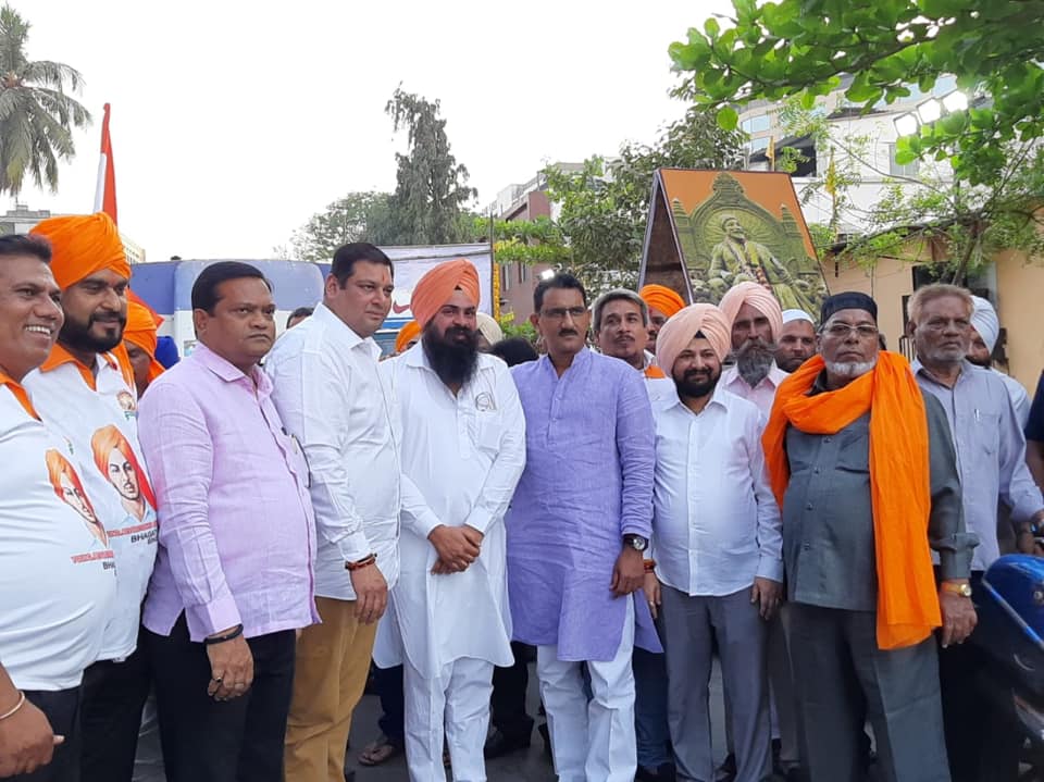 Shri. Sunil Rane, Chairman - Atharva Foundation epitomises the supreme sacrifice by Shahid Bhagat Singh at Marol,Andheri(E)