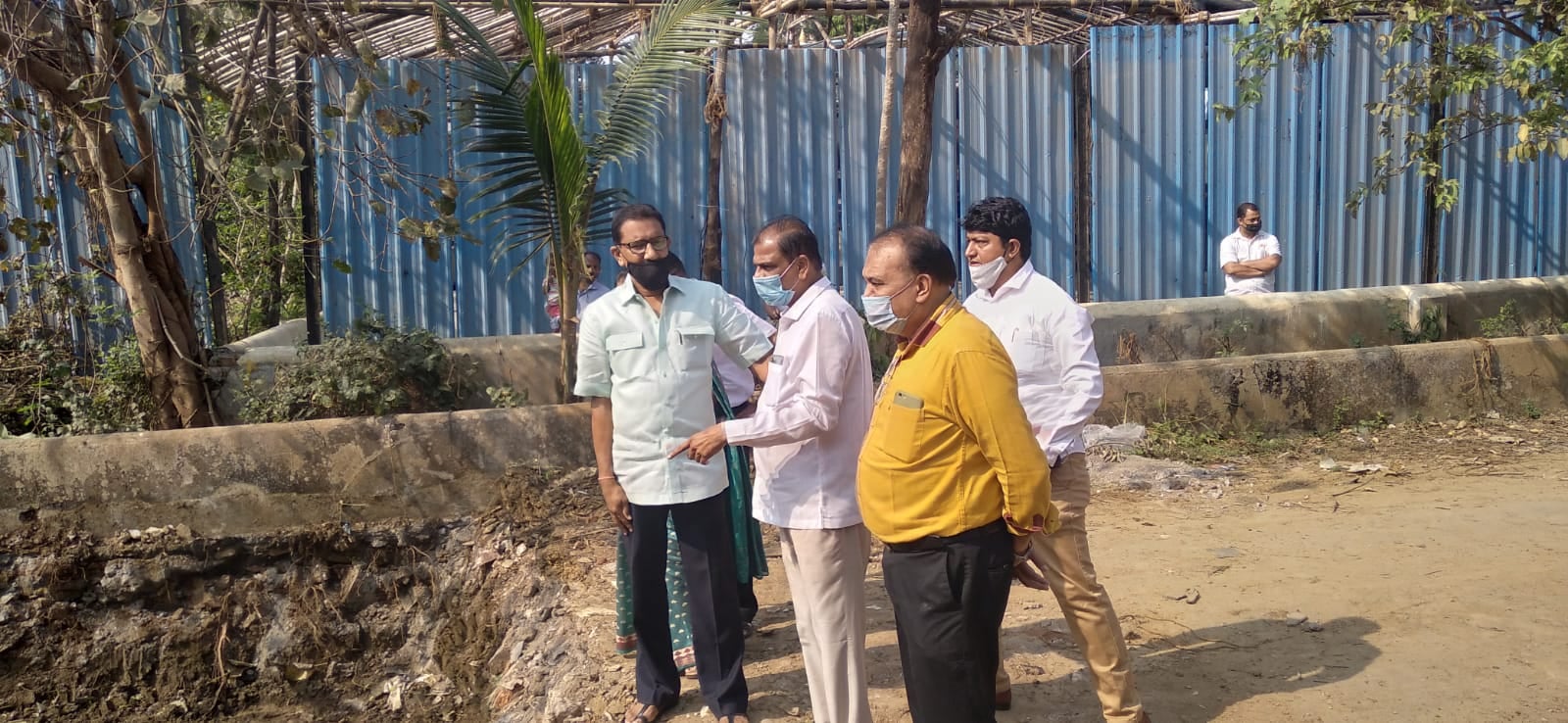 Inspected the road work being done for the connecting road between Jairaj Nagar & Yogi Nagar along with Corporator?? Mr Jitendra Patel & Ms Beena Doshi