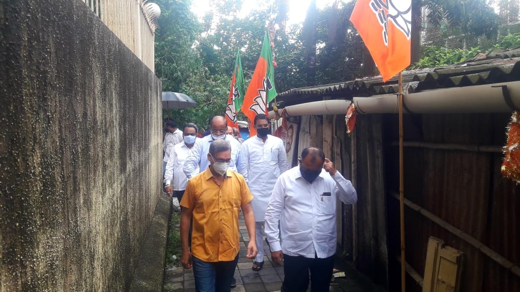 Inaugurated Public Lavatory at Lalji Shyamji Chawl, Raidongari, Dattapada Road,  Ward no. 13, Borivali(E). North Mumbai MP Mr. Gopal Shetty, BJP North Mumbai District President Mr. Ganesh Khankar AND Corporator Mr. Vidyarthi Singh were also present during
