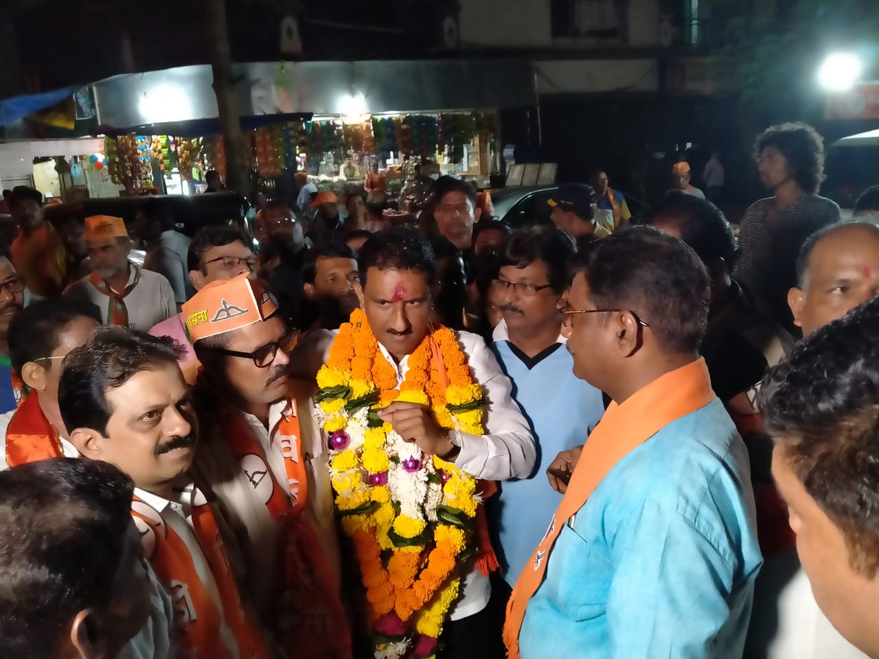 Shri. Sunil Rane attended Election Rally at Charkop Sector no.8 near Swami Samarth mandir