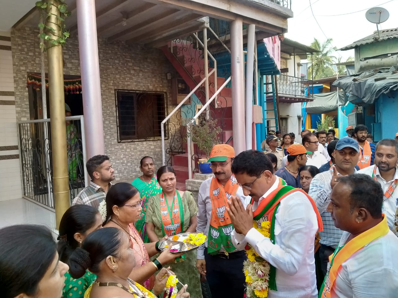 Shri. Sunil Rane attended election rally at Manori gaon