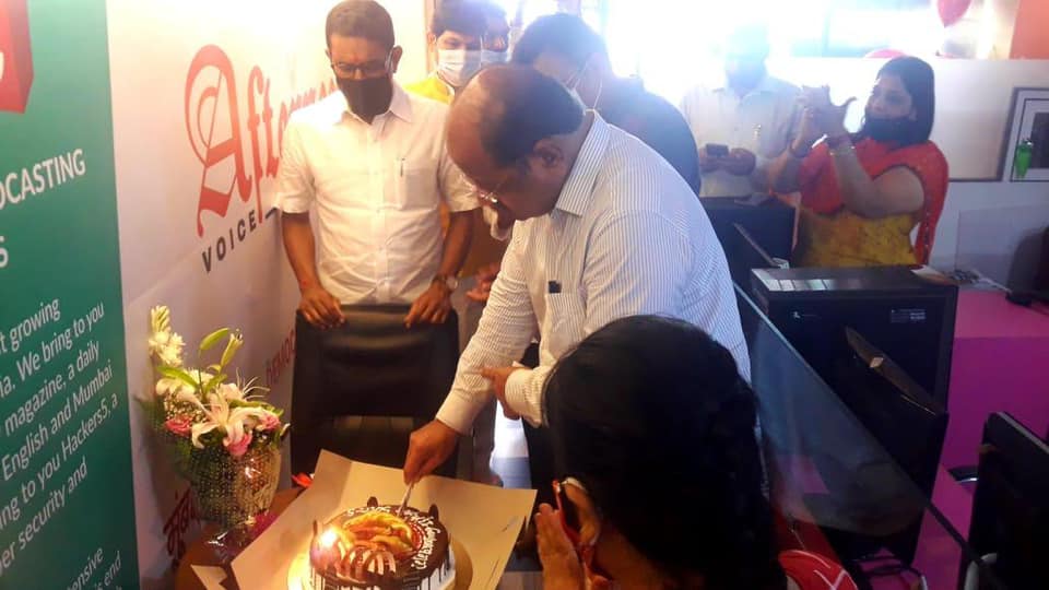 Attended the Inauguration ceremony of the multimedia firm - 'Afternoon Voice' at Ramnagar, S.V. Road, Borivali(W). North Mumbai MP Mr. Gopal Shetty, BJP Padadhikaris  and Karyakartas were also present!