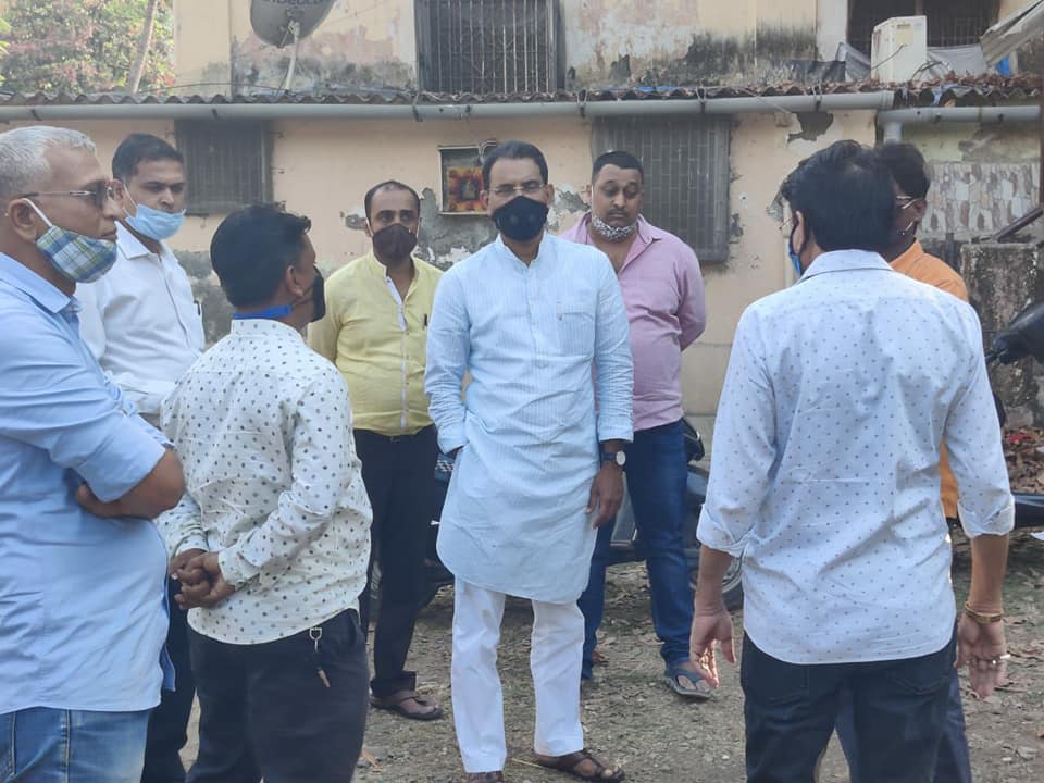 Inspected the ongoing work at Marwadi Chawl in ward no.14