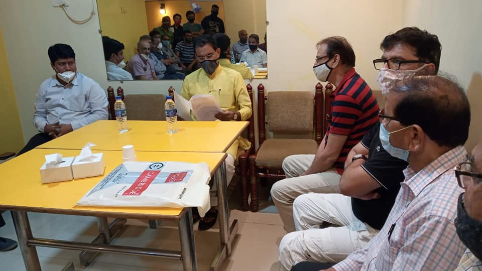 Met residents of Haridas Nagar Cooperative Housing Society to discuss regarding problems faced by them.