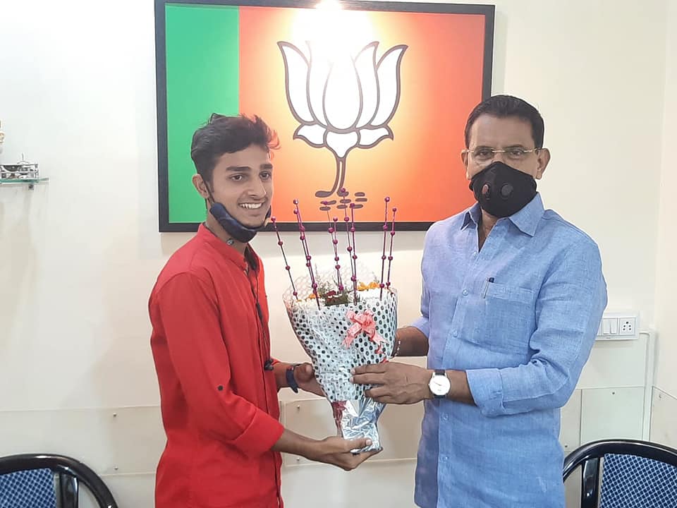 Shubham Gole from Borivali has been selected in the 7th Soccer National Championship. Congratulations to him on being qualified. We at Borivali Constituency have always encouraged young talent and would continue doing the same.