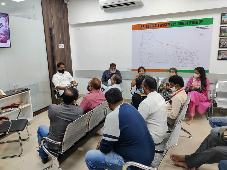 Conducted a meeting at Bhartiya Janata Party Borivali office with Ward Presidents, All Ward Shakti Kendra Pramukh of Borivali Constituency.