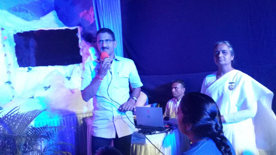 Shri. Sunil Rane Inaugurated the Laser and Light Show organized by the Bramha Kumaris at Siddharth Nagar, Borivali East.