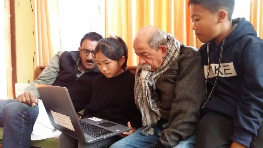 Shri. Sunil Rane spent the afternoon interacting with the young daughters of the martyrs at Churachandpur, Imphal. Was really glad to see their happy faces as they received the laptops through the Atharva Foundation. These laptops will help them to be edu