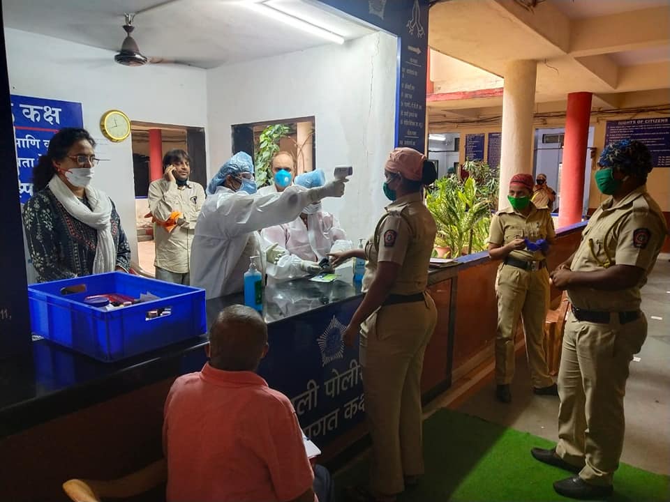 A free health checkup camp was organised for Policemen under the 'Doctor At Your Doorstep Initiative' at Kandivali police station. Sincere thanks to Coordinator Mr. Jignesh Bhatt, Dr. Neelu Jain, BJS volunteers Komal Fofani, Rajesh Mehta, Dr. Sapna Desai 
