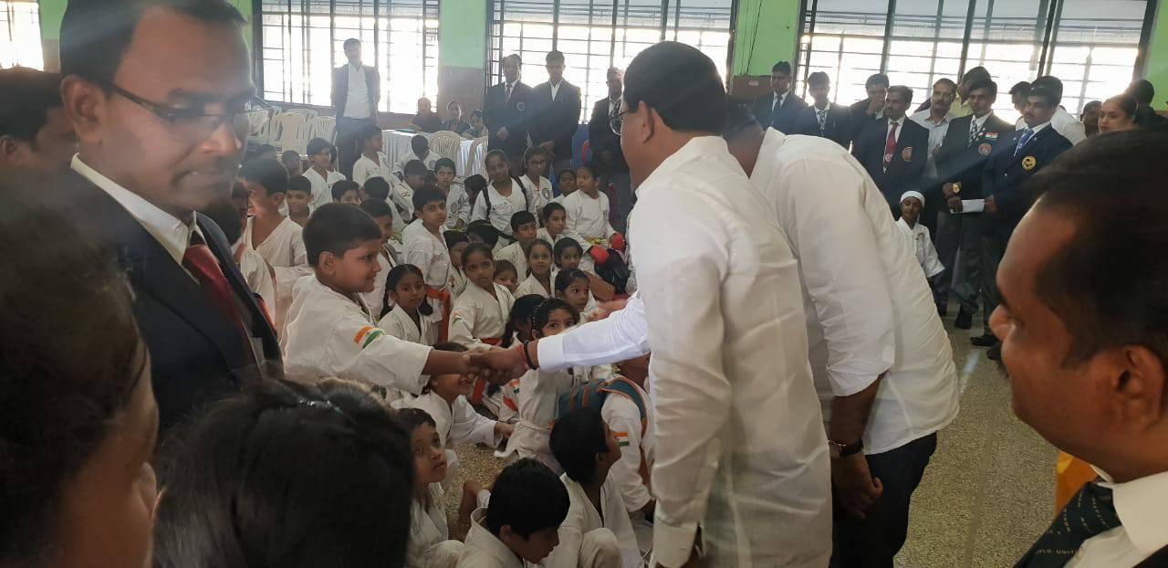 Young minds amaze me! Shri. Sunil Rane was glad to be invited to the '5th International Asia Cup Karate Competition' by Asian Shito-Ryu Karate Do-Asso, India at Don Bosco School, Borivali. Interacted with few students and wished them luck.