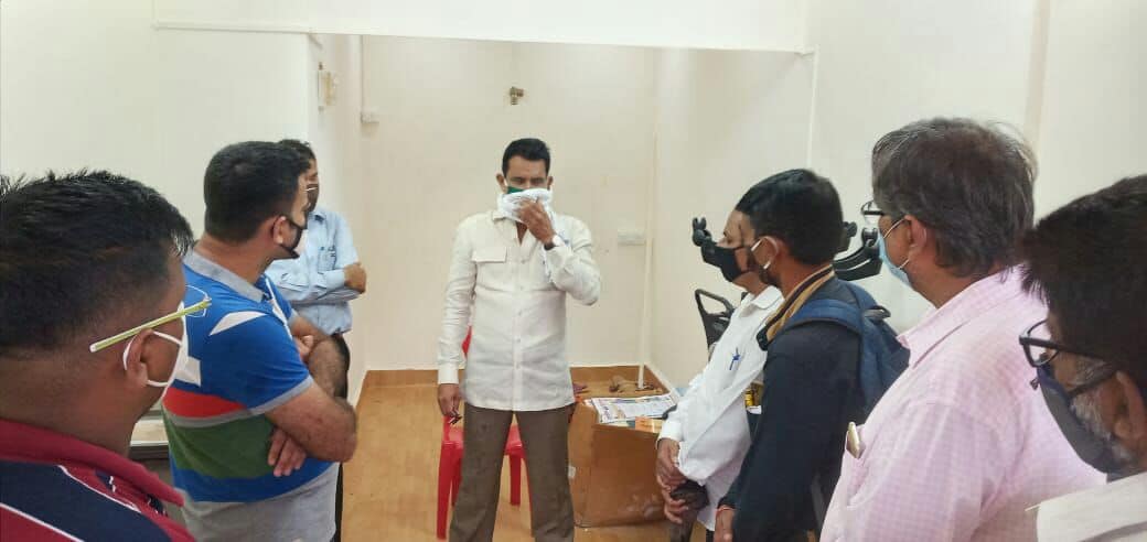 Shri Sunil Rane met the President and Secretary of sector 8 society, Charkop for occupancy certificate today, as well as shared the details about the meeting held with Chief Executive Officer of MHADA.