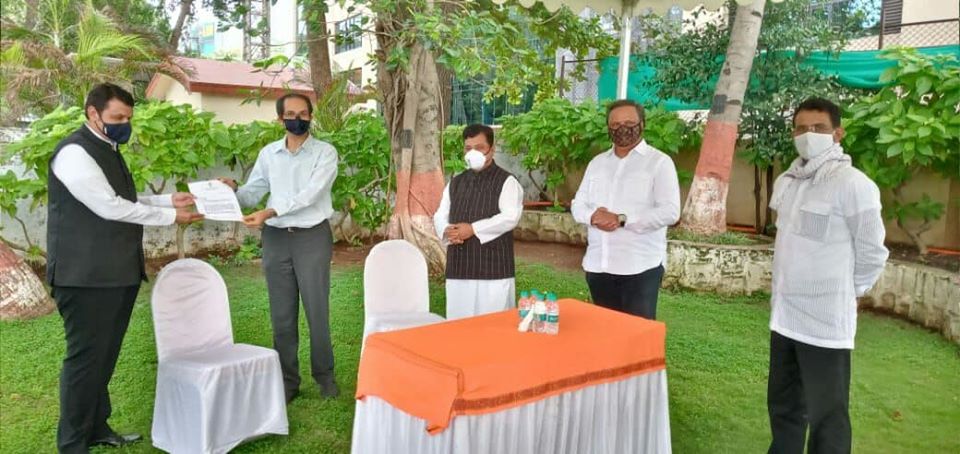 Leader of Opposition, Shri. Devendra ji Fadnavis met Shri.Uddhav Thackeray (CM of Maharashtra) after his visit to Konkan with the Opposition leader of Legislative Assembly, Shri Pravin Darekar, where he came across people affected by the Nisarg Cyclone, w
