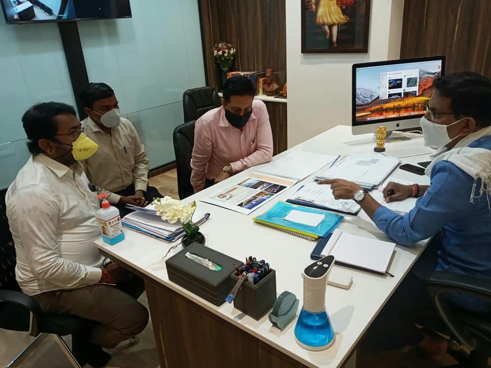 Shri Sunil Rane conducted a meeting with the officials of Mumbai Marine Board at the BJP Borivali office, today, regarding Tourism Development in Gorai, Borivali. After the meeting went on a site inspection in Gorai along with the former Corporator Mr.Shi