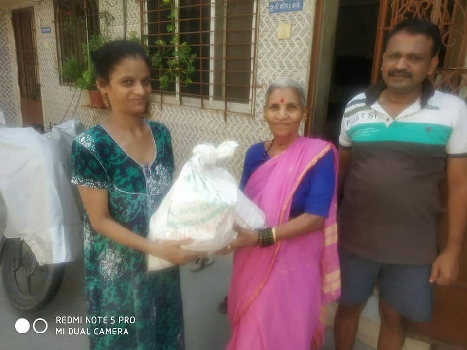 Due to the rising risks of # COVID -19, the underprivileged section of the society is suffering from the lack of daily necessities and ration. People from different sections have come together to help the ones in need. Similarly, foodgrains were distribut