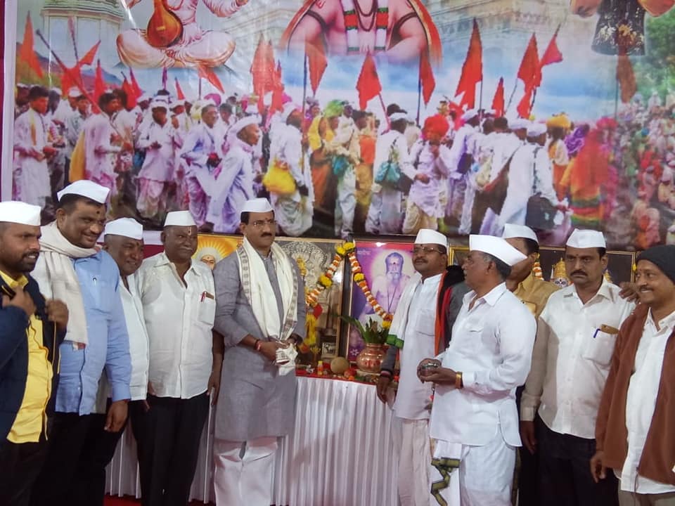 Shri. Sunil Rane attended the Harinam Saptah organized by 
