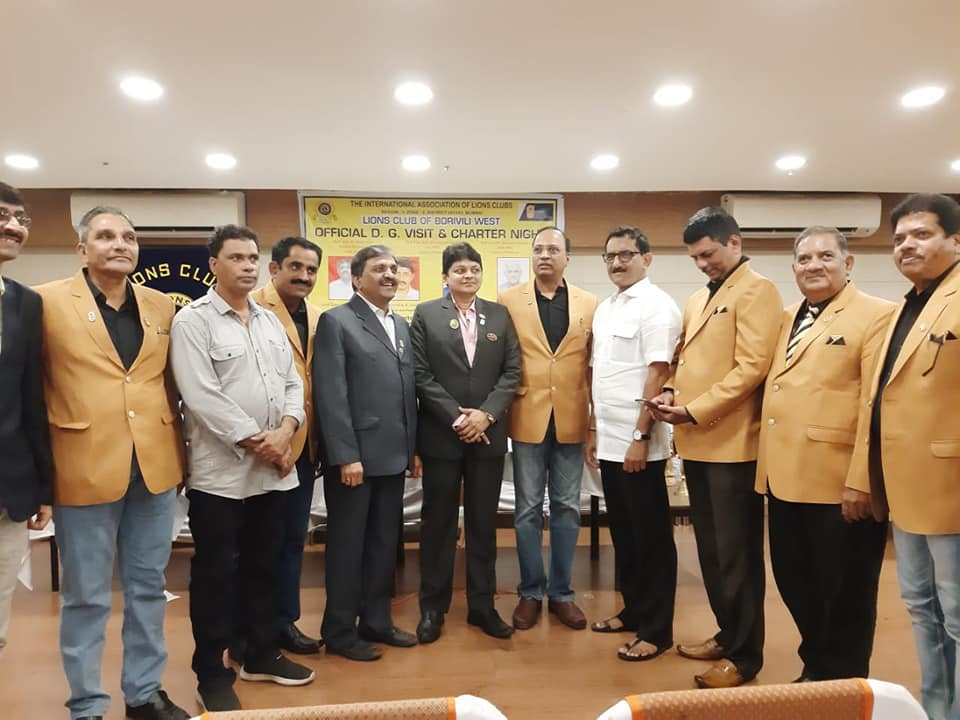 Shri. Sunil Rane Delighted to attend the get together of LionsClub at Borivali West.