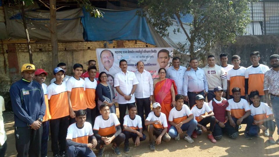 Shri. Sunil Rane visited the Baseball Training Camp organized by Mumbai Suburban Baseball Association, Maharashtra Baseball Association & Amateur Baseball Federation of India at Pawandham Ground, Kandivali and interacted with the baseball players.