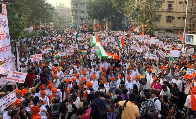 Shri. Sunil Rane congregated with the BJP delegates at the August Kranti Maidan for the CAASupportMarch under the leadership of Hon' Devendra Ji Fadnavis and BJP Mumbai President Shri Mangal Prabhat Lodha Ji.