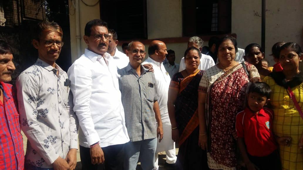 Shri. Sunil Rane performed the Bhoomi Poojan of Dattapada Mahanagar Palika School located in Borivali, Ward No. 13 with Corporator Vidyarthi Singh Ji.