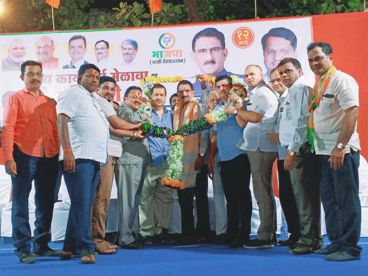 Shri. Sunil Rane was felicitated at the BJP Worli Vidhansabha Karyakarta Get-Together program in the presence of Mumbai BJP President MLA Shri Mangal Prabhat Lodha Ji, for being elected as the MLA of Borivali constituency Thank you for the support!