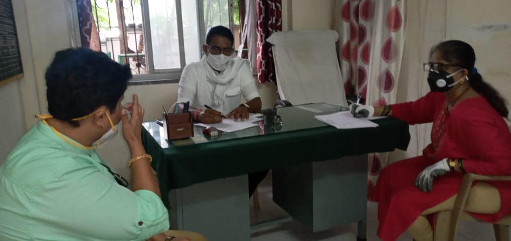 A monthly meeting with the ration officers was held at the ration office in Borivali West, today, to discuss regarding the non-working biometric systems in a few shops, and new members that are to be appointed in the office.