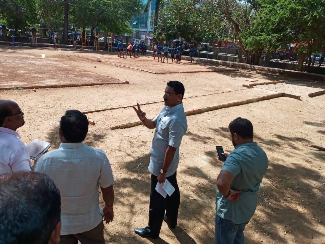 Shri. Sunil Rane conducted a survey for the construction of Skating Sports Arena near St. Rocks College, Chikuwadi, Borivali west.