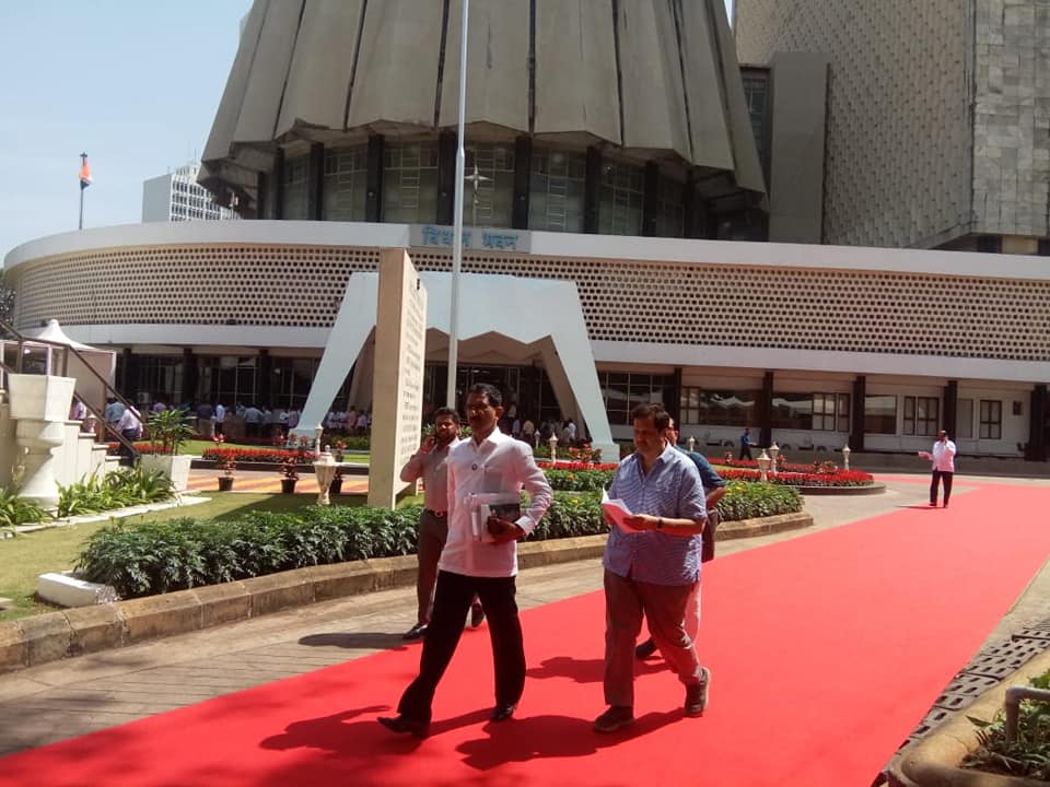 Shri Sunil Rane is currently, at the Vidhan Bhavan for a Vidhan Sabha session at Churchgate, with BJP Mumbai President and MLA, Shri Mangal Prabhat Lodha Ji.