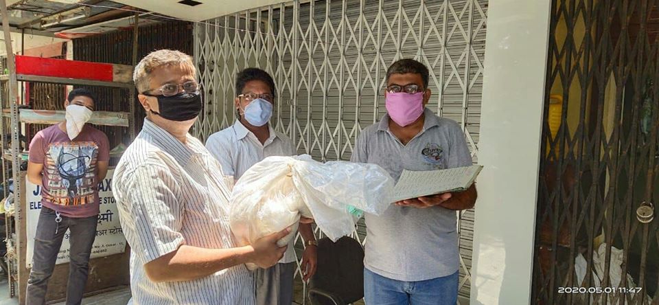 It has been a long time since we are following t he lockdown due to # COVID -19 and there are some citizens who are not as privileged as most of us to get regular meals and daily necessities. Hence on receiving a call from Mr. Niranjan Giri our BJP karyak