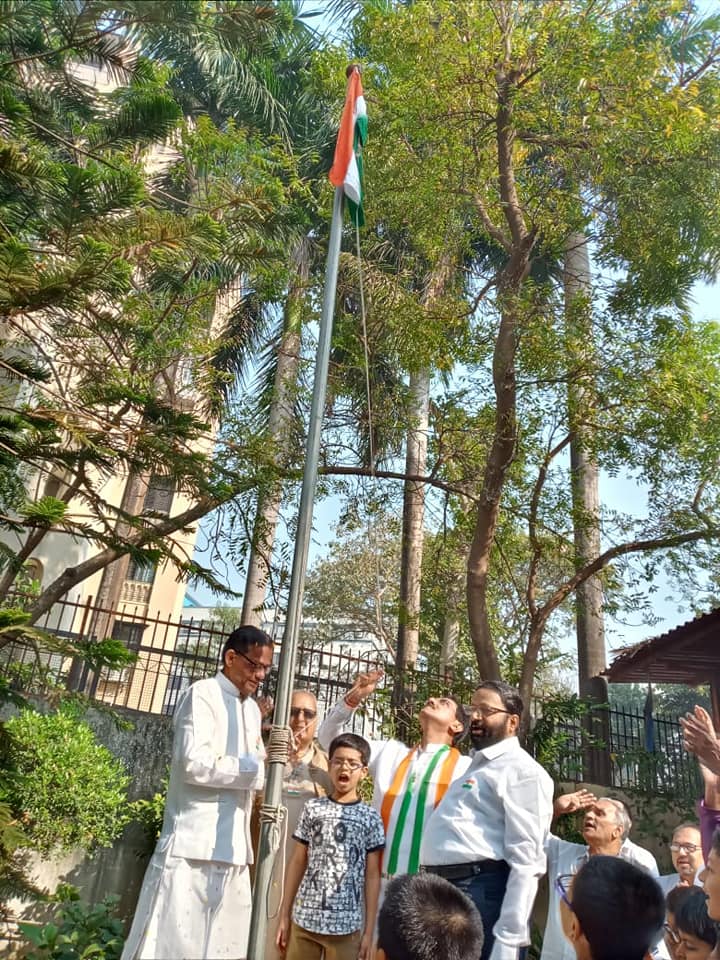 India - a land of Unity in Diversity! Today, on the occasion of 71st Republic Day, was invited to the flag hoisting ceremony at various locations in Borivali. Also interacted with the Citizens regarding CAA & NRC at various societies in Borivali Constitue