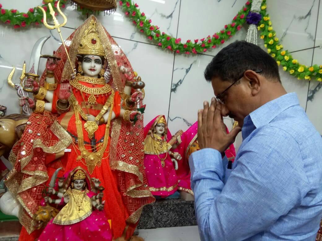 Shri. Sunil Rane inaugurated the Free medical Check-Up, organized by Jai Ambe Mata Mandir in association with Bharatiya Janata Party at Ambaji Mata Mandir, Charkop Sector 6, and took the blessings of Goddess Amba at the temple.