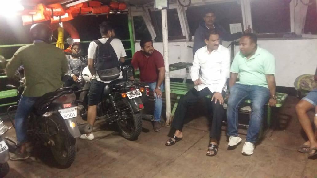 Shri. Sunil Rane late night stroll at Gorai's Manori Village to ensure citizen's safety.