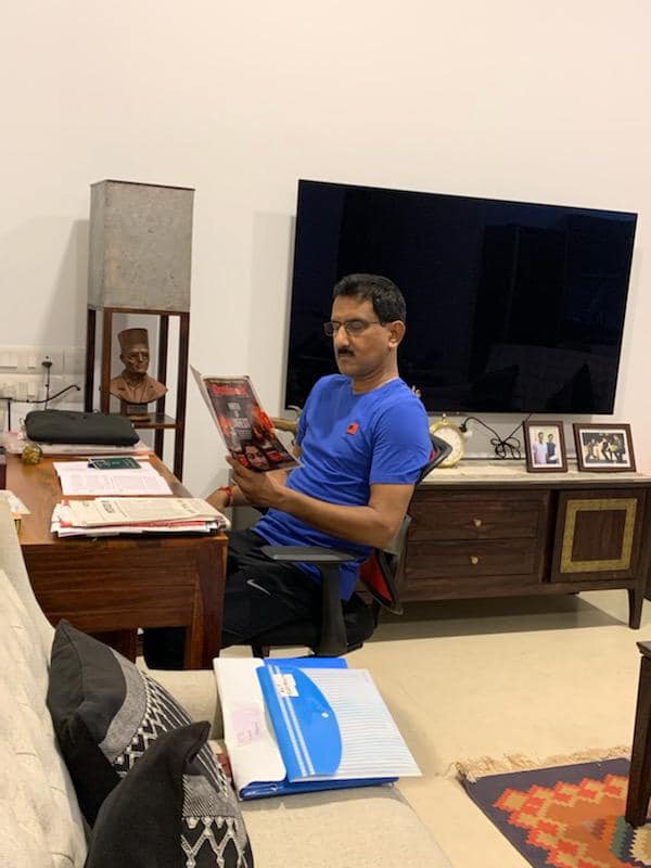 Spending my day by reading books and writing notes. Currently, reading the best of soldiers' stories in Jammu and Kashmir, and Swatantrya Veer Savarkar's new book. Jai Hind