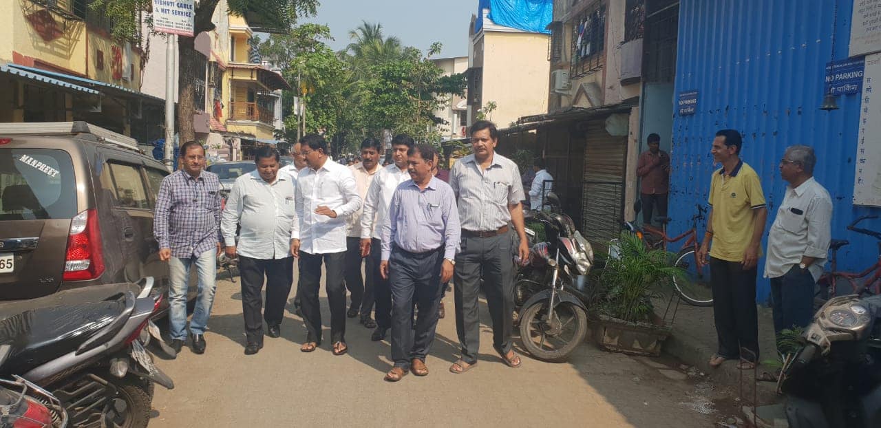 Bhimnagar street no. 2, Gorai 1, Bhoomi Pujan was initiated to initiate development works and interacted with the people present.