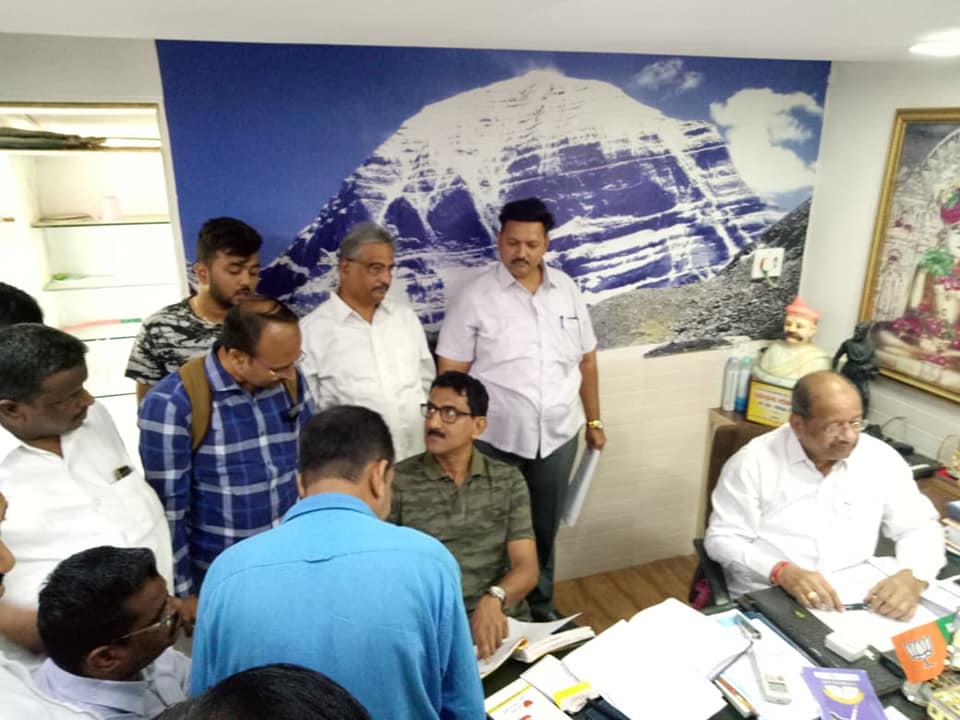 Shri. Sunil Rane at MP Shri Gopal Shetty Ji's office to interact with the citizens.