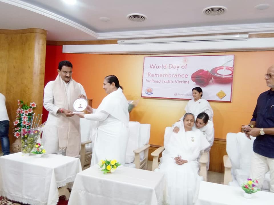 Shri. Sunil Rane attended World Day of Remembrance for Road Traffic Victims at Bramha Kumaris.